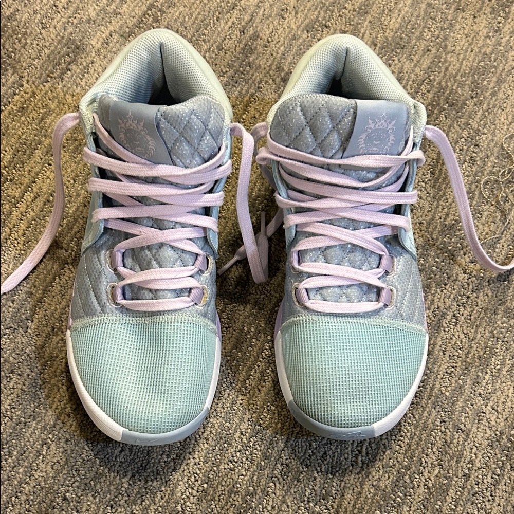 Nike Light Green/ mint and purple LeBron James Shoes